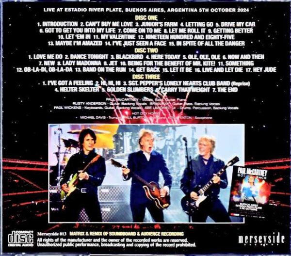 Paul McCartney Paul McCartney/Argentina 10.5.2024 Complete Remastered Remix - Image 2