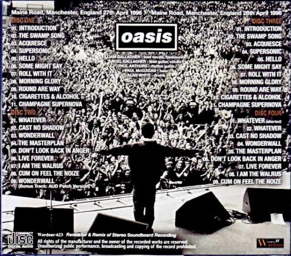Oasis/England,UK 1996 2Days Complete Remaster Remix Soundboard Edition - Image 2