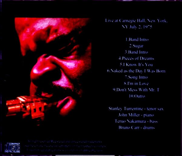 Stanley Turrentine Quartet Stanley Turrentine/NY,USA 1975 - Image 2