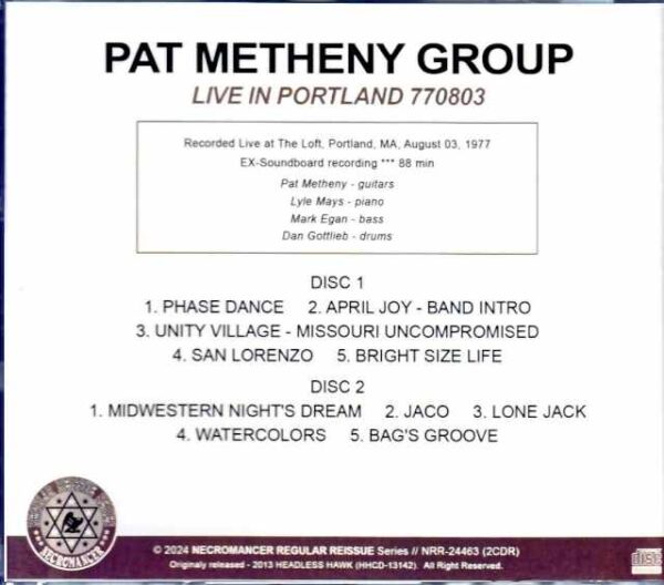 Pat Metheny Group Lyle Mays Pat Metheny Lyle Mays/MA,USA 1977 - Image 2