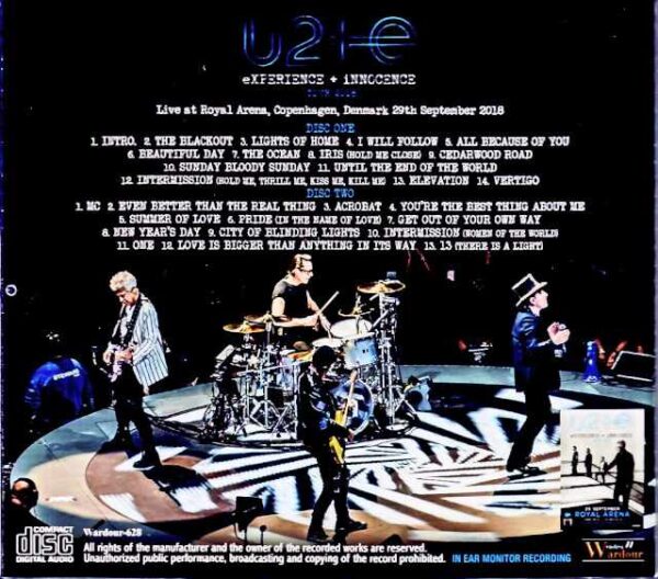U2 U2/Denmark 9.29.2018 Complete IEM Source Edition - Image 2