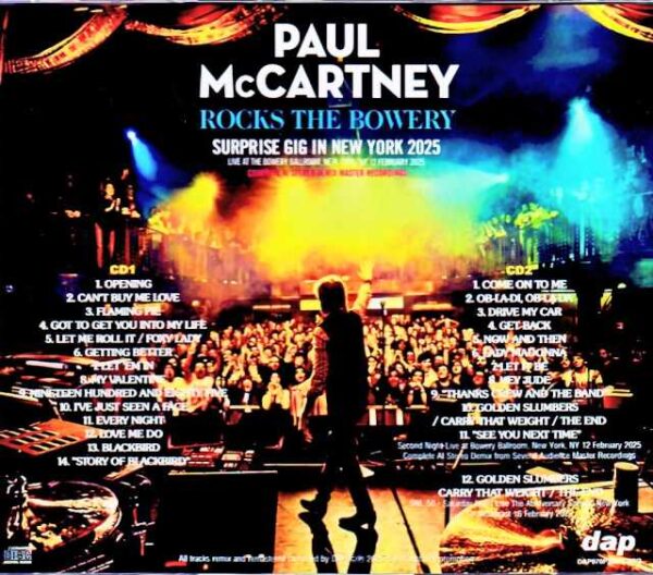 Paul McCartney / NY, USA 2025 Complete AI Stereo Demix Master Recording Edition & more - Image 2