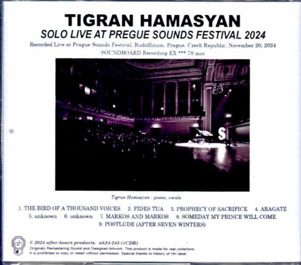 Tigran Hamasyan/Czech Republic 2024 Complete - Image 2