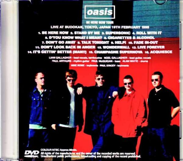 Oasis/Tokyo,Japan 2.19.1998 Jewel Version - Image 2