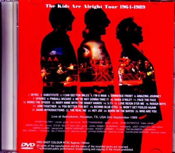 Who, the Who/TX,USA 1989 Upgrade - Image 2
