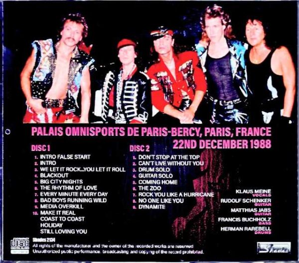 Scorpions/France 1988 - Image 2