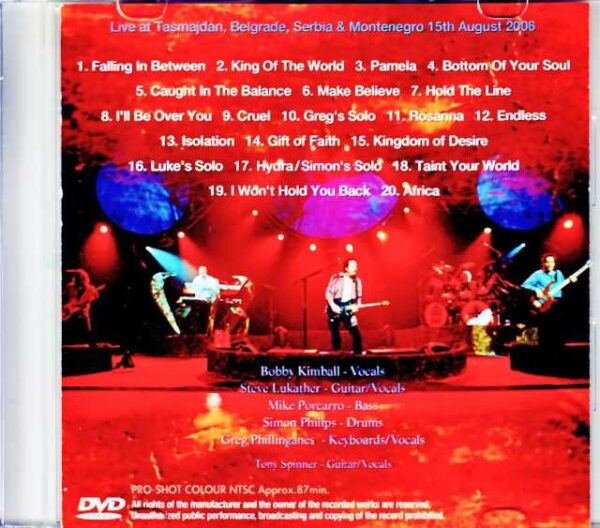 Toto/Serbia 08.15.2006 Jewel Version - Image 2