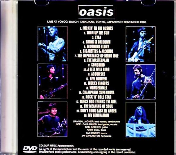 Oasis/Tokyo,Japan 11.21.2005 Jewel Version - Image 2