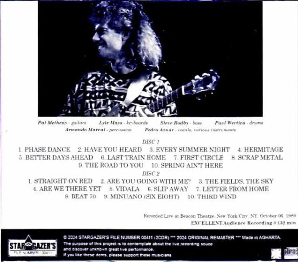 Pat Metheny Group Lyle Mays Pat Metheny Lyle Mays/NY,USA 1989 - Image 2