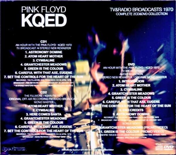 Pink Floyd Pink Floyd/KQED TV & Broadcasts 1970 Complete Edition - Image 2