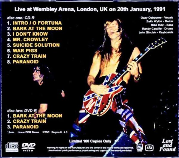 Ozzy Osbourne/London,UK 1991 Complete & more - Image 2