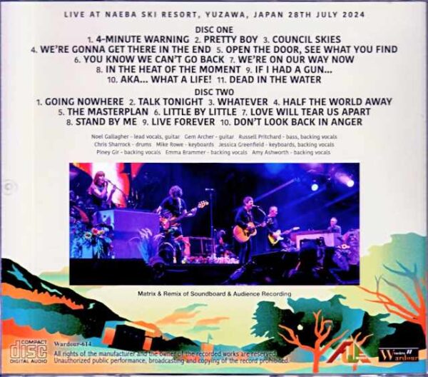 Noel Gallagher's High Flying Birds Noel Gallagher/Niigata,Japan 2024 Complete SBD・AUD Matrix Edition - Image 2