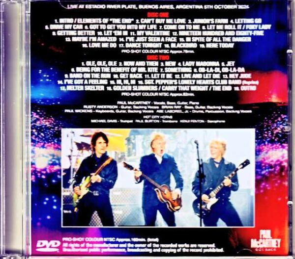 Paul McCartney Paul McCartney/Argentina 10.5.2024 Complete Jewel Version - Image 2