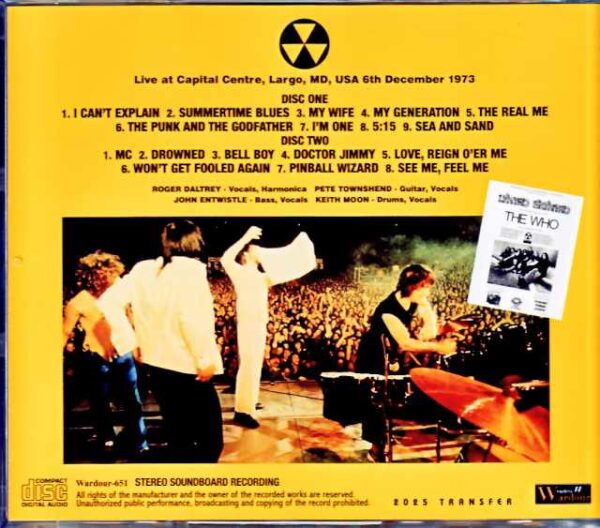 Who,The Who/MD,USA 12.06.1973 Upgrade - Image 2
