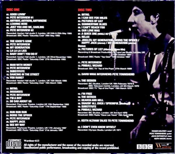Who,The Who/Collection of BBC Recording Sessions 1965-1971 Upgrade - Image 2