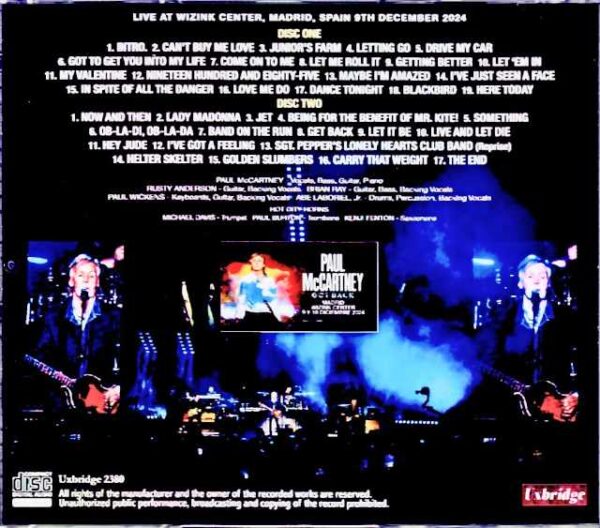 Paul McCartney/Spain 12.9.2024 Complete - Image 2