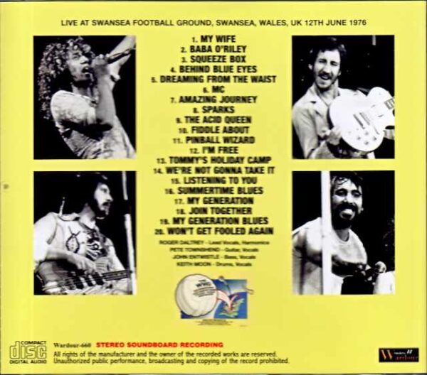 Who,The Who/England,UK 06.12.1976 Upgrade - Image 2