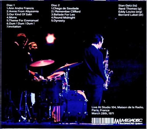 Stan Getz Quartet Stan Getz/France 1971 - Image 2