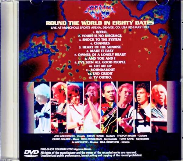 Yes/CO,USA 1991 Japanese Broadcast Edition Jewel Version - Image 2