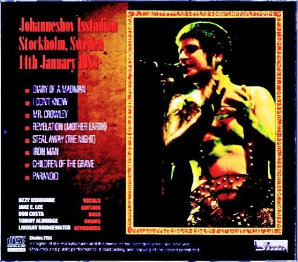 Ozzy Osbourne/Sweden 01.14.1983 - Image 2
