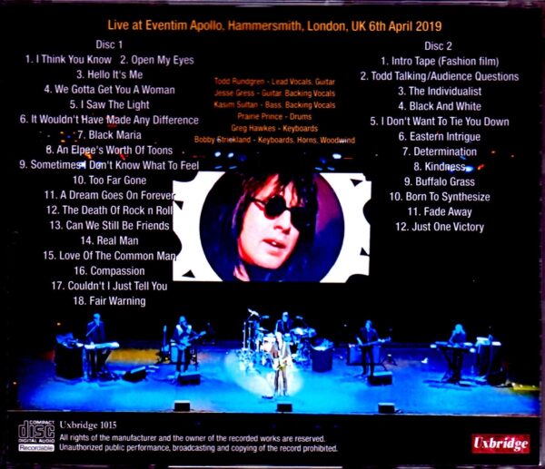 Todd Rundgren/London,UK 2019 - Image 2