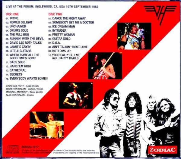 Van Halen/CA,USA 9.10.1982 Complete Upgrade - Image 2