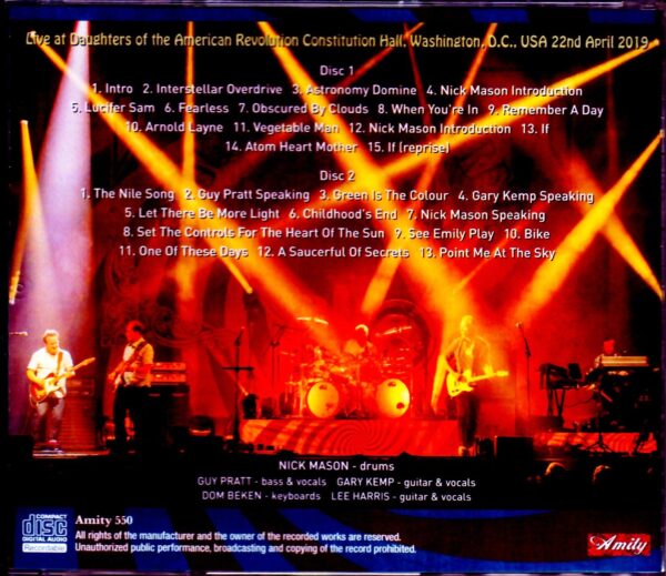 Nick Mason's Saucerful of Secrets Nick Mason/WA,USA 2019 - Image 2