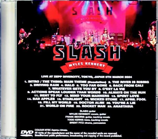 Slash Myles Kennedy Slash/Tokyo,Japan 3.5.2024 Complete Jewel Version - Image 2