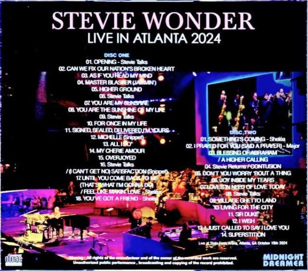 Stevie Wonder/GA,USA 2024 Complete - Image 2