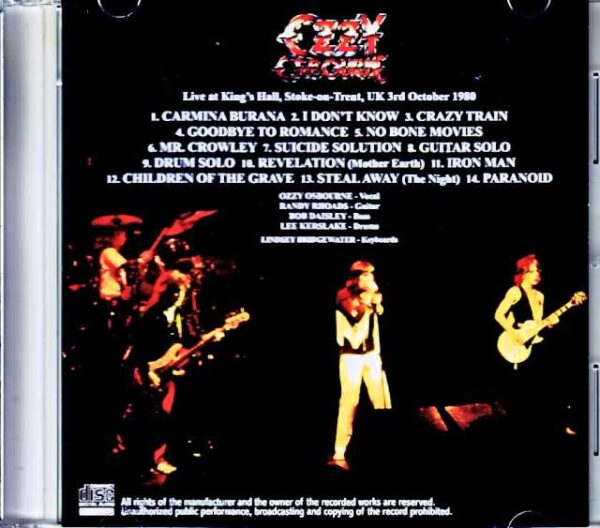 Ozzy Osbourne Randy Rhoads Ozzy Osbourne Randy Rhoads/England,UK 10.03.1980 - Image 2