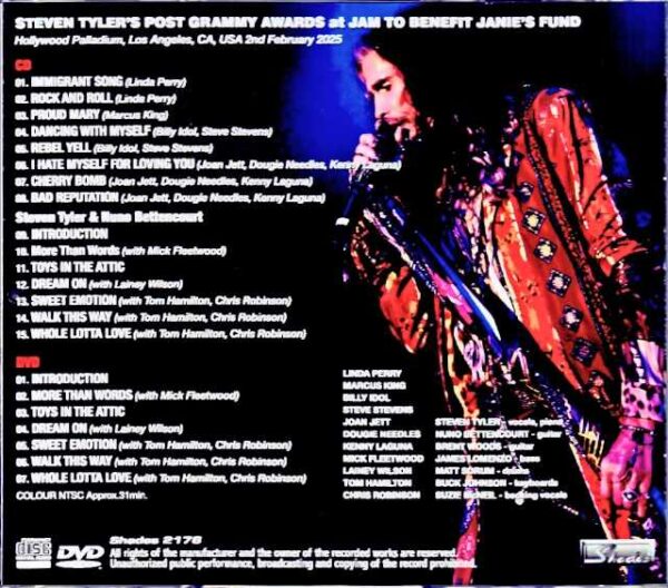 Steven Tyler Billy Idol,Joan Jett Steven Tyler/CA,USA 2025 S & V - Image 2