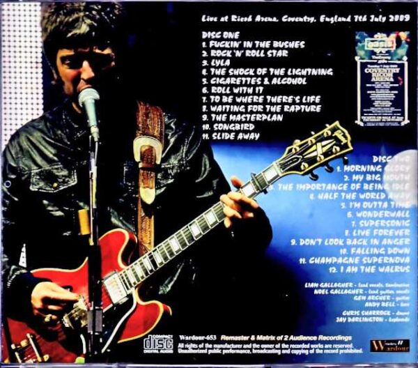 Oasis/England,UK 2009 Remaster Matrix of 2Audience Recording Edition - Image 2