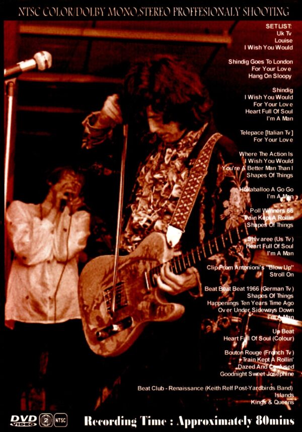 Yardbirds/Video Anthology, TV Performances 1960's - Image 2