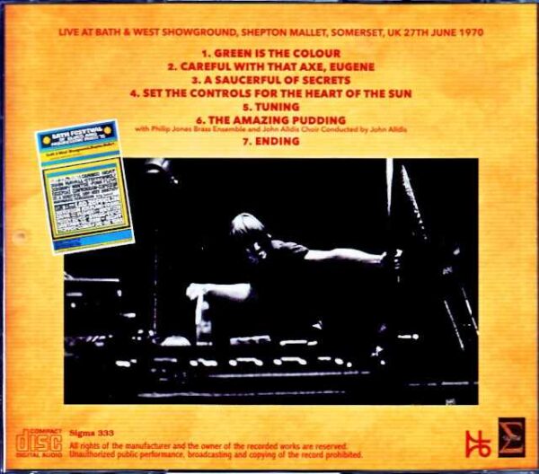 Pink Floyd Pink Floyd/England,UK 6.27.1970 Upgrade - Image 2