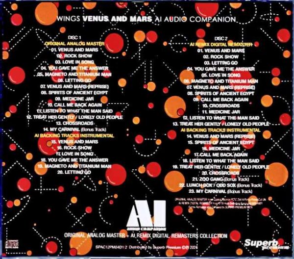 Paul McCartney Wings Paul McCartney Wings/Venus and Mars Venus and Mars AI Audio Companion - Image 2