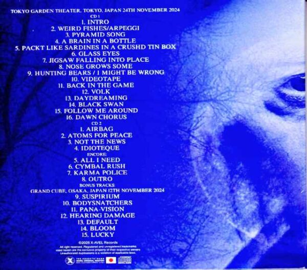 Thom Yorke / Dance of the World Tokyo, Japan 11.24.2024 Complete IEM Matrix Demix Remaster Edition & more - Image 2