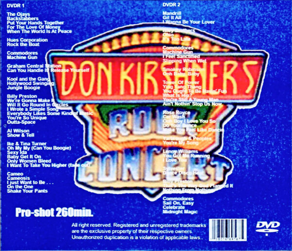 Valios Arts, Isee Broters, Kool and Tegan, Kameo, Royse Kar, Ike & China Tsuner/Don Kirshner's Rock Concert Soul Com Patio 1974-1982 - Image 2