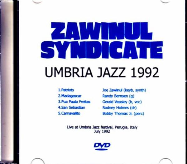 Zawinul Syndicate Joe Zawinul/Italy 1992 Jewel Version - Image 2