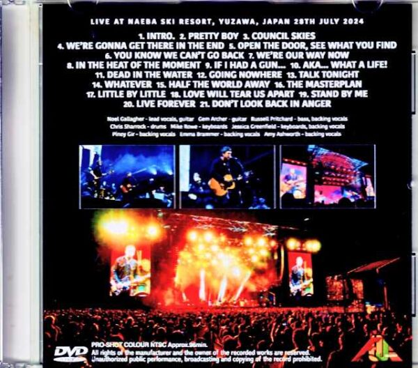 Noel Gallagher's High Flying Birds Noel Gallagher/Niigata,Japan 2024 Complete Jewel Version - Image 2