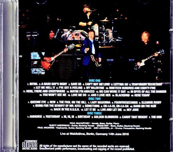 Paul McCartney/Germany 2016 Complete - Image 2