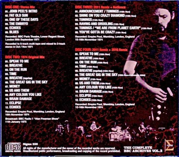 Pink Floyd Ultimate Collection of BBC Sessions and Live Performances 1971-1974 - Image 2