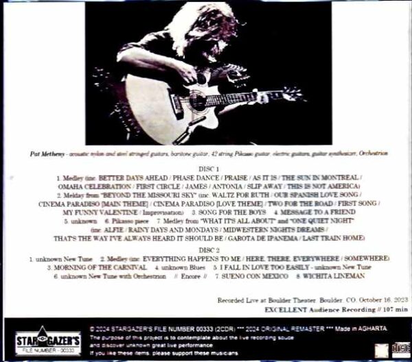 Pat Metheny/CO,USA 2023 - Image 2