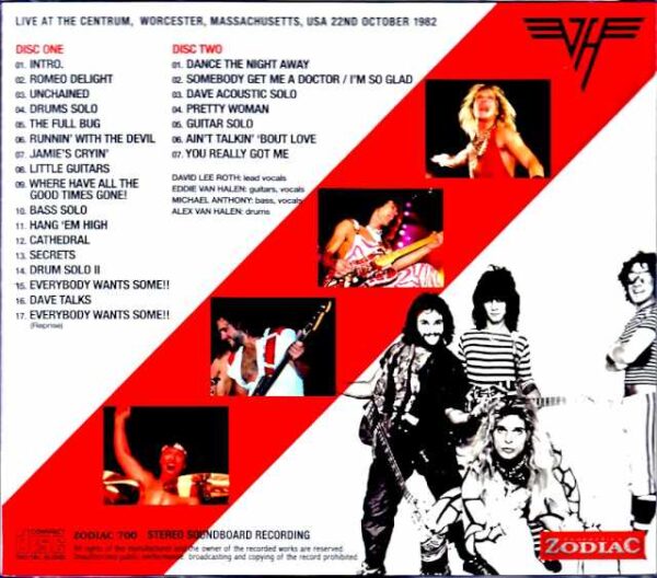 Van Halen/MA,USA 10.22.1982 Soundboard Edition - Image 2