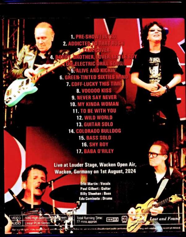 Mr.Big Germany 2024 Complete Blu-Ray Version - Image 2