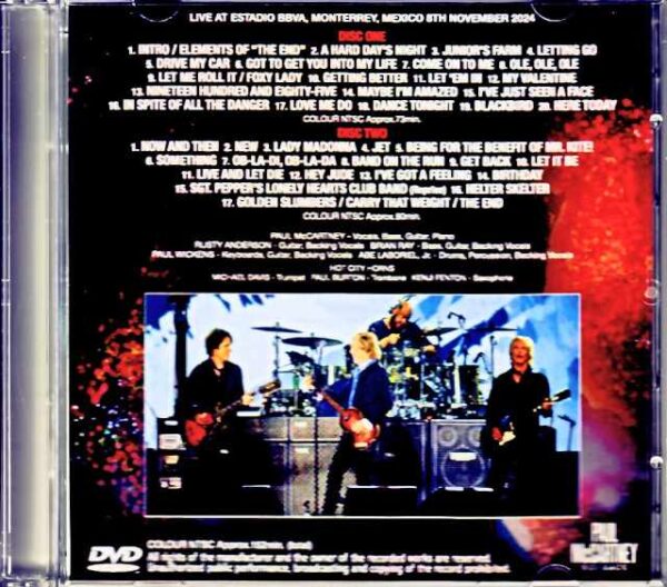 Paul McCartney/Mexico 11.8.2024 Complete Jewel Version - Image 2