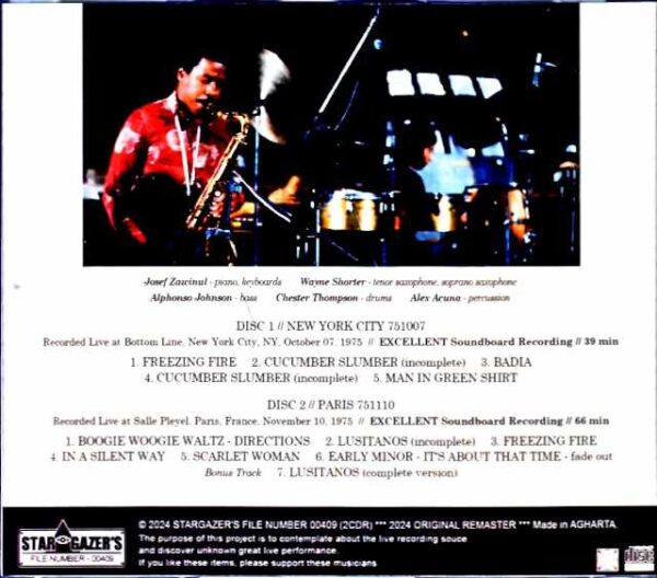 Weather Report/NY,USA 1975 & more - Image 2