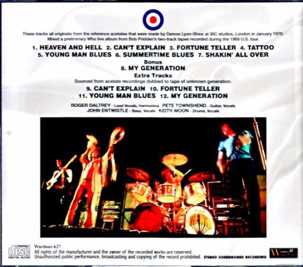 Who,The Who/US Tour 1969 Soundboard Edition - Image 2