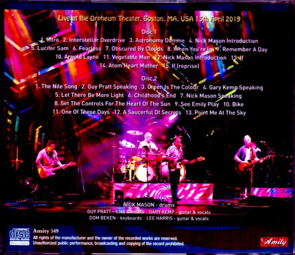 Nick Mason's Saucerful of Secrets Nick Mason/Ma, USA 2019 - Image 2