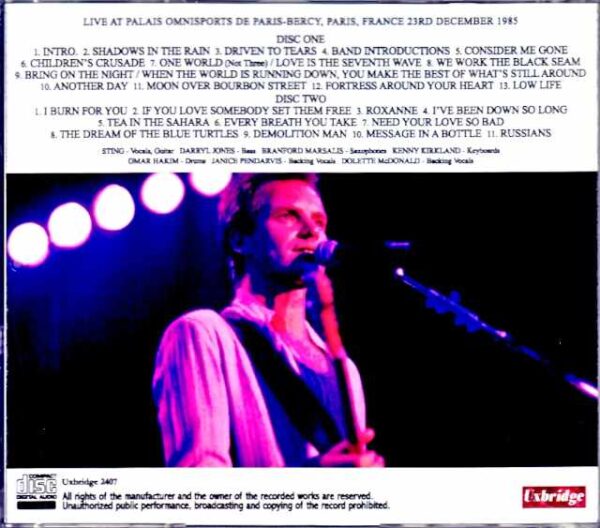 Sting/France 1985 Complete - Image 2