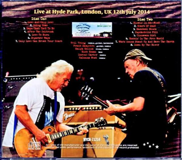 Neil Young Crazy Horse Neil Young/London,UK 2014 Complete - Image 2